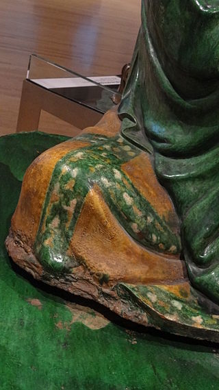 Green Luohan Southeast Asia Gallery Royal Ontario Museum shoulder detail